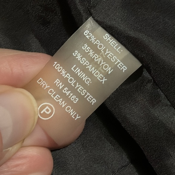 Calvin Klein Blazer-Black-Sz 4-Gold Tone Buckle Closure-Lined-EUC - Picture 14 of 16